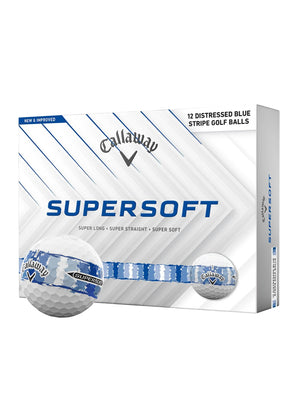 Supersoft Golf Ball Distressed Blue Stripe - Gunnedah Golf Hub