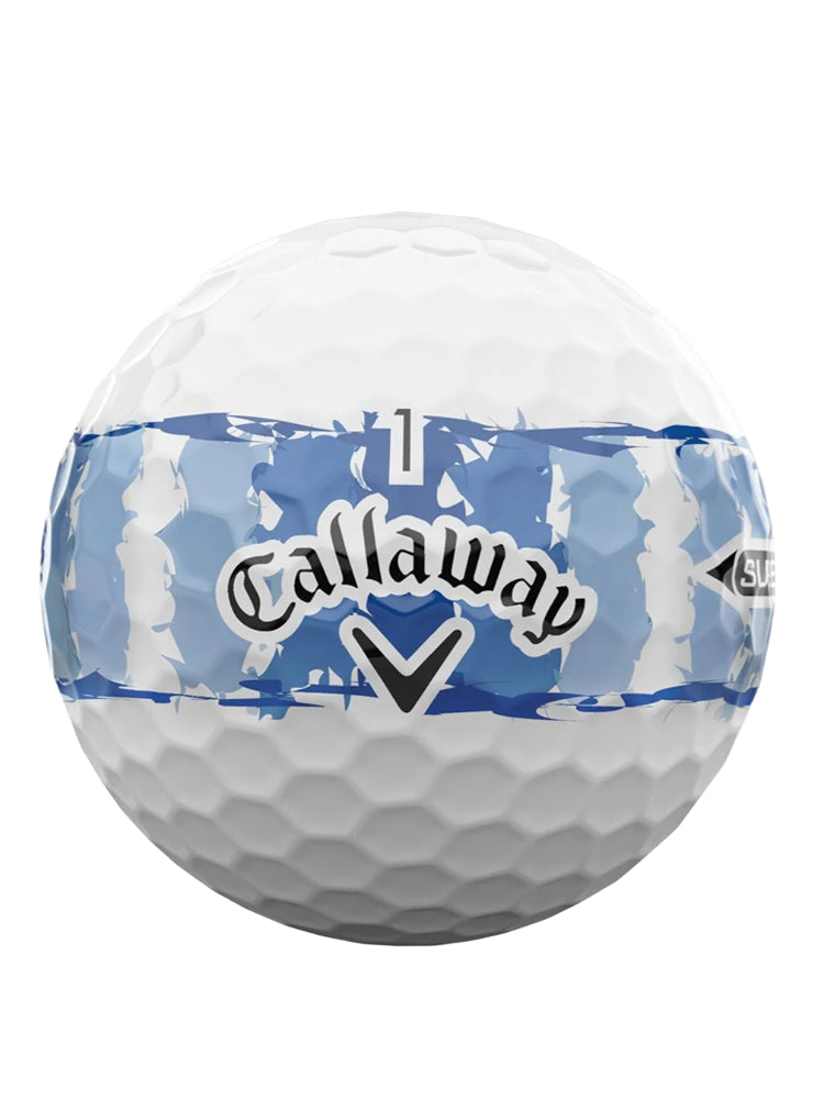 Supersoft Golf Ball Distressed Blue Stripe - Gunnedah Golf Hub