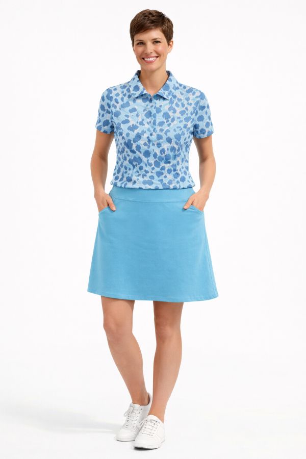 Short Sleeve Top: Skyline
