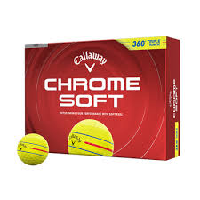 Chrome Soft 26 Yellow Triple Track Golf Ball - Gunnedah Golf Hub