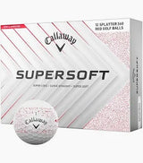 Supersoft Golf Ball Splatter Red - Gunnedah Golf Hub