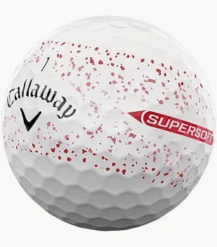 Supersoft Golf Ball Splatter Red - Gunnedah Golf Hub